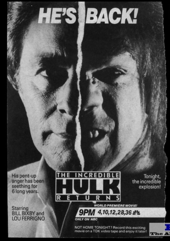 Скачать Невероятный Халк: Возвращение / The Incredible Hulk Returns HDRip торрент