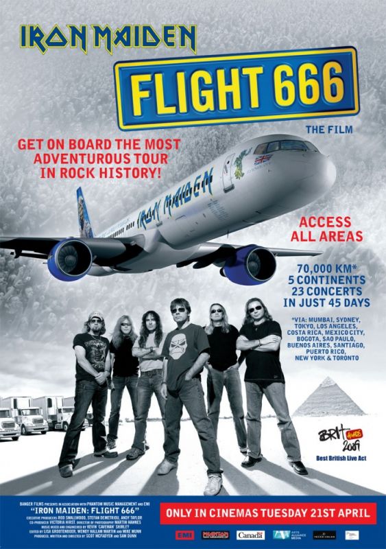 Скачать Iron Maiden – рейс 666 / Iron Maiden: Flight 666 HDRip торрент