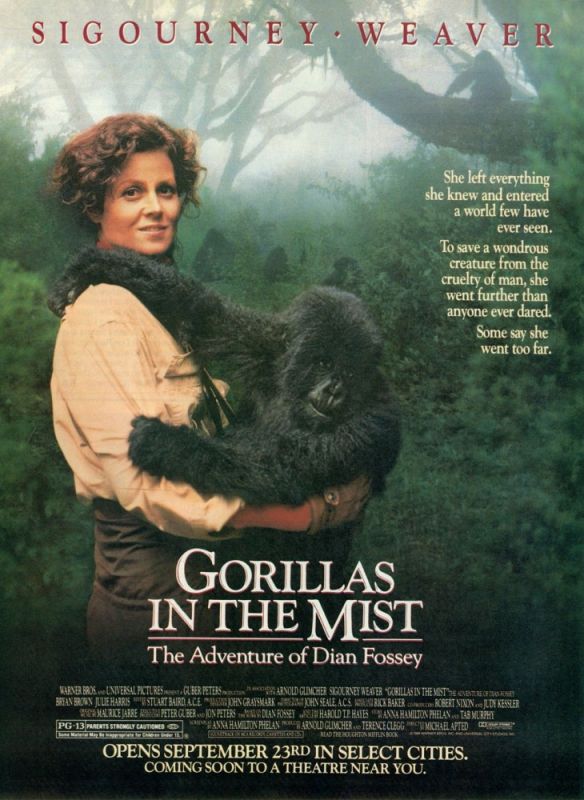 Скачать Гориллы в тумане / Gorillas in the Mist: The Story of Dian Fossey HDRip торрент