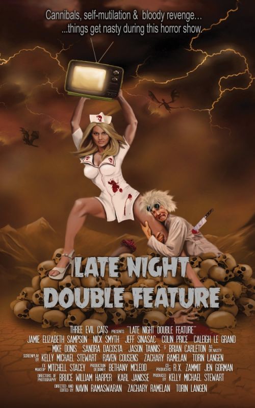 Скачать Двойной ночной сеанс / Late Night Double Feature HDRip торрент