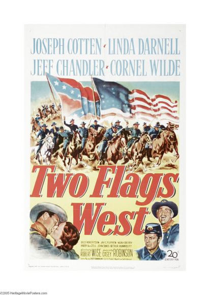Скачать Два флага Запада / Two Flags West HDRip торрент